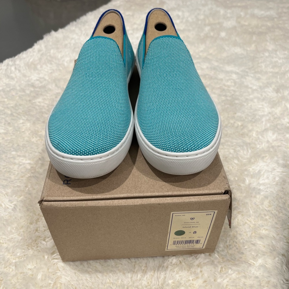 Rothys Island Blue Sneakers sz8